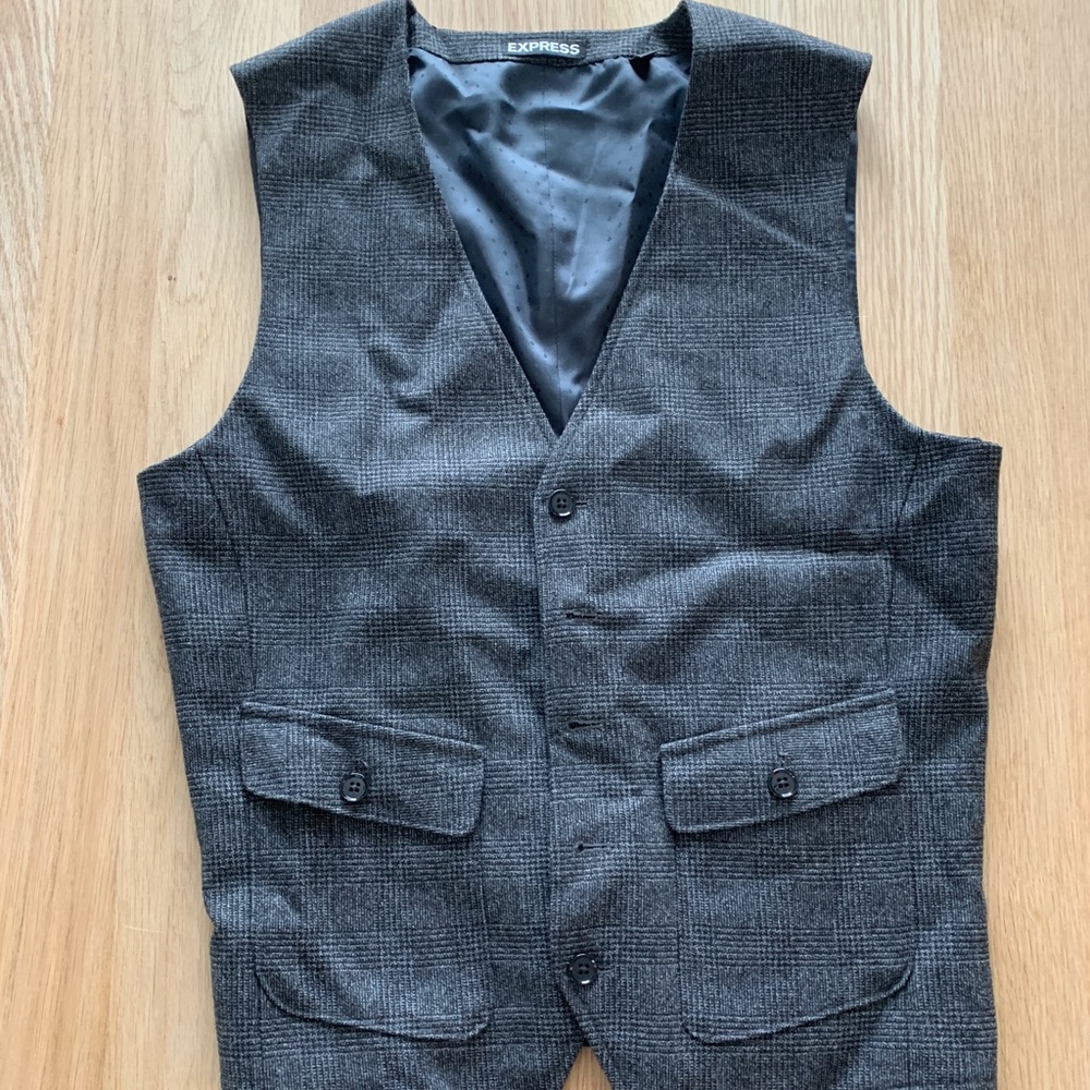 Men’s extra small Express button up sweater vest